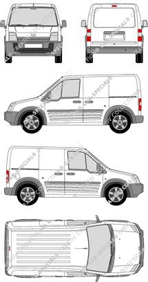 Ford Transit Connect van/transporter, 2006–2009 (Ford_170)