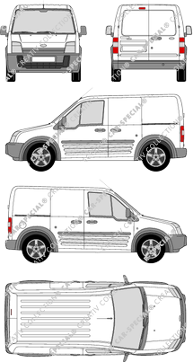 Ford Transit Connect van/transporter, 2006–2009 (Ford_171)