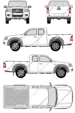 Ford Ranger, Pick-up, Einzelkabine, verlängert, 2 Doors (2006)