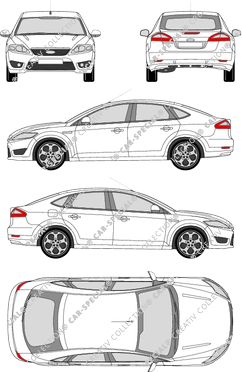 Ford Mondeo Hayon, 2007–2015 (Ford_178)