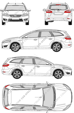 Ford Mondeo Turnier station wagon, 2007–2010 (Ford_179)