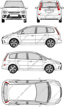Ford C-Max Station wagon, 2007–2011 (Ford_180)