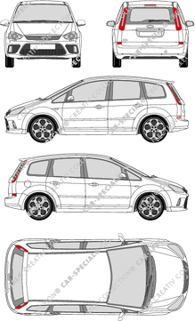 Ford C-Max, Station wagon, 5 Doors (2007)