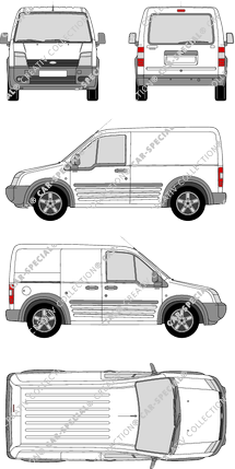 Ford Transit Connect furgón, 2006–2009 (Ford_181)