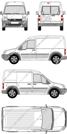 Ford Transit Connect van/transporter, 2006–2009 (Ford_185)