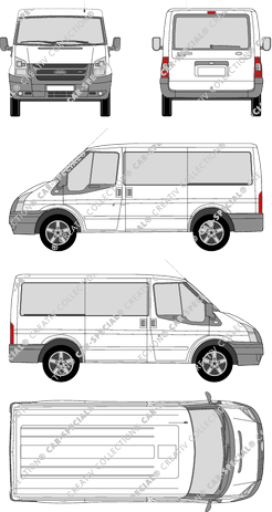 Ford Transit camionnette, 2006–2014 (Ford_198)