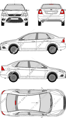 Ford Focus, Limousine, 4 Doors (2008)