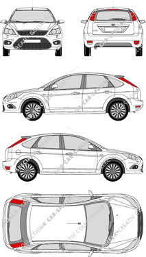 Ford Focus, Hayon, 5 Doors (2008)