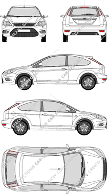 Ford Focus Hayon, 2008–2011 (Ford_205)