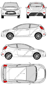 Ford Fiesta Kombilimousine, 2008–2012 (Ford_231)