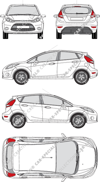 Ford Fiesta, Kombilimousine, 5 Doors (2008)