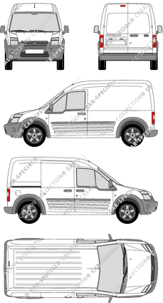 Ford Transit Connect Kastenwagen, 2009–2013 (Ford_246)