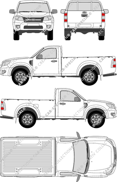 Ford Ranger XL, Pick-up, Einzelkabine, 2 Doors (2009)