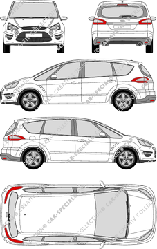 Ford S-Max combi, 2010–2014 (Ford_259)
