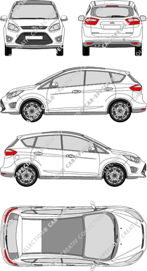 Ford C-Max break, 2011–2015 (Ford_260)