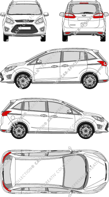 Ford Grand C-Max, 2011–2015 (Ford_261)