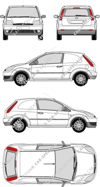 Ford Fiesta Van, Van, Kombilimousine, 3 Doors (2002)