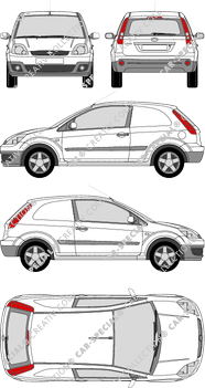 Ford Fiesta Kombilimousine, 2005–2008 (Ford_263)