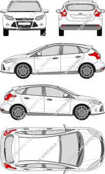 Ford Focus Kombilimousine, 2011–2014 (Ford_265)