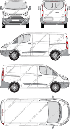 Ford Transit Custom fourgon, 2012–2018 (Ford_279)