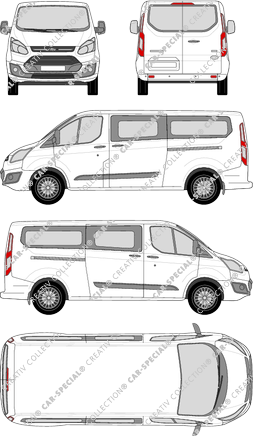 Ford Tourneo Custom Kleinbus, 2012–2018 (Ford_308)