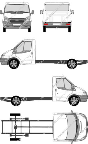 Ford Transit, Châssis pour superstructures, langer Radstand, cabine Solo (2006)