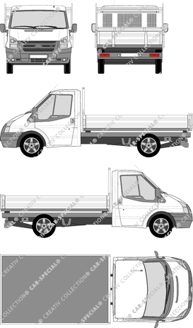 Ford Transit, pianale, empattement  moyen, Einzelkabine (2006)