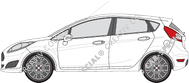Ford Fiesta Hayon, 2013–2017