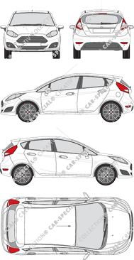 Ford Fiesta Kombilimousine, 2013–2017 (Ford_326)