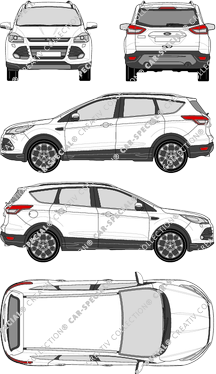 Ford Kuga Station wagon, 2013–2017 (Ford_327)