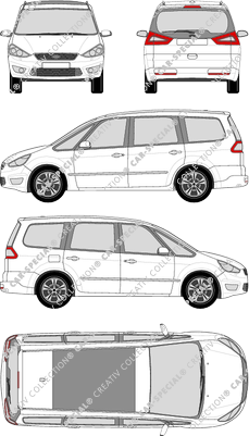 Ford Galaxy Station wagon, 2010–2014 (Ford_328)