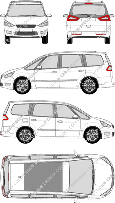 Ford Galaxy, combi, 5 Doors (2010)