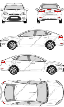 Ford Mondeo Hayon, 2011–2014 (Ford_329)