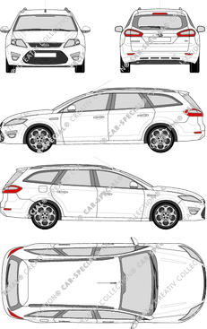 Ford Mondeo Turnier Station wagon, 2011–2014 (Ford_330)