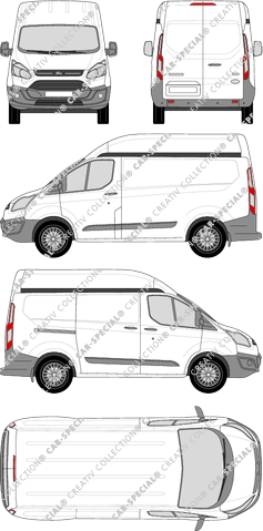 Ford Transit Custom furgone, 2012–2018 (Ford_333)