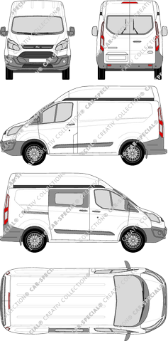 Ford Transit Custom fourgon, 2012–2018 (Ford_335)