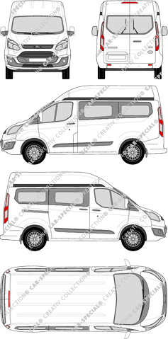 Ford Tourneo Custom, 2012–2018 (Ford_345)