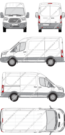 Ford Transit furgone, 2014–2019 (Ford_383)