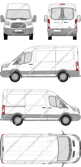 Ford Transit furgone, 2014–2019 (Ford_385)