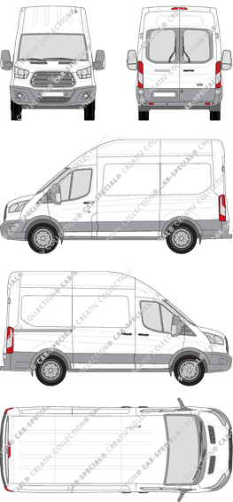 Ford Transit furgone, 2014–2019 (Ford_389)