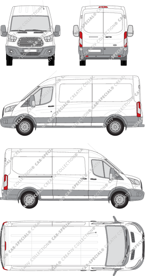 Ford Transit furgón, 2014–2019 (Ford_391)