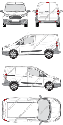 Ford Transit Courier van/transporter, 2014–2018 (Ford_403)