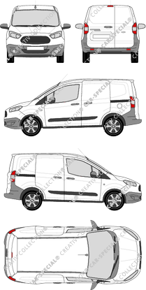 Ford Transit Courier Kastenwagen, 2014–2018 (Ford_404)