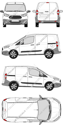 Ford Transit Courier van/transporter, 2014–2018 (Ford_404)