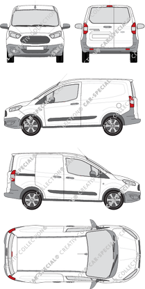 Ford Transit Courier van/transporter, 2014–2018 (Ford_407)