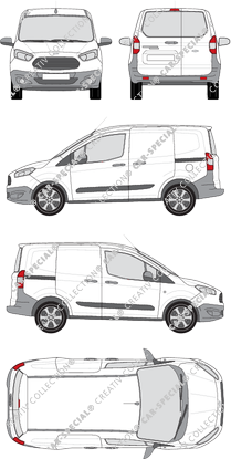 Ford Transit Courier van/transporter, 2014–2018 (Ford_408)