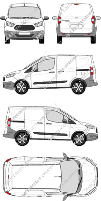 Ford Transit Courier van/transporter, 2014–2018 (Ford_410)