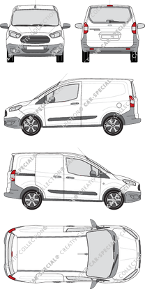 Ford Transit Courier van/transporter, 2014–2018 (Ford_413)