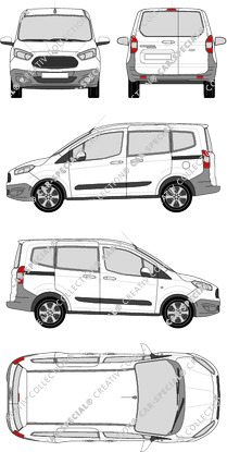 Ford Tourneo Courier van/transporter, 2014–2018 (Ford_415)
