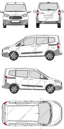 Ford Tourneo Courier van/transporter, 2014–2018 (Ford_416)